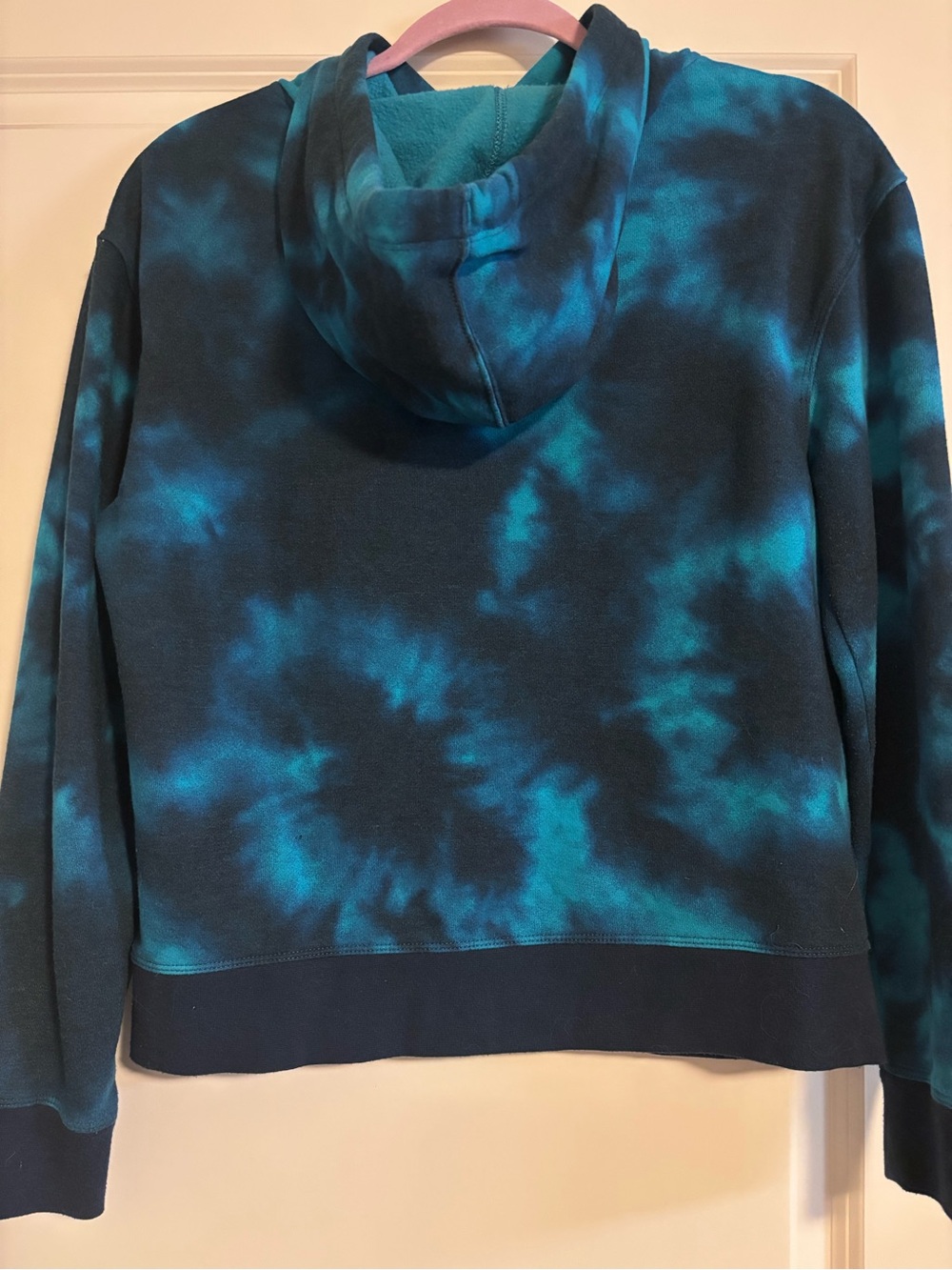 Champion Teal and Navy Tie-Dye Pullover Hoodie - Picture 3 of 4